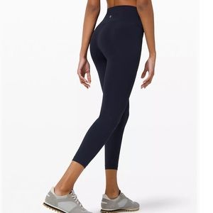 🍋 NWT Lululemon Wunder Train HR Tight 25” Navy